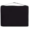 3-Zone Foldable Massage Table Aluminum Black and Pink
